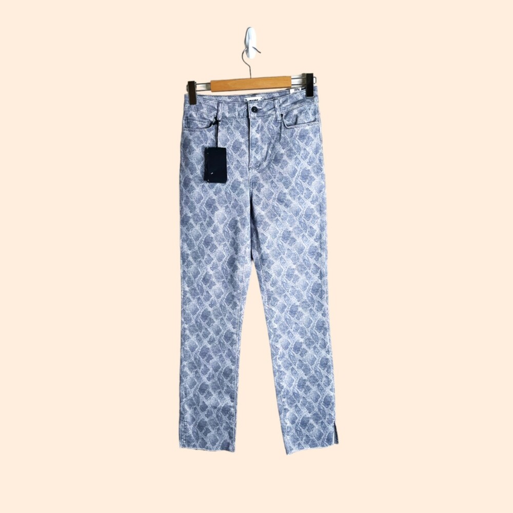 PAIGE Hoxton High Rise Viper Snake Jeans